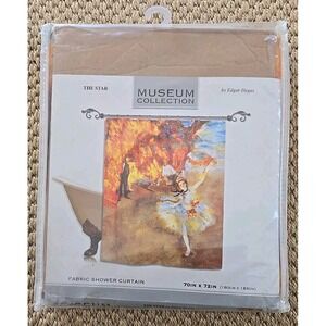 "The Star" by Edgar Degas Fabric Shower Curtain Museum Collection 70"x 72" NIP